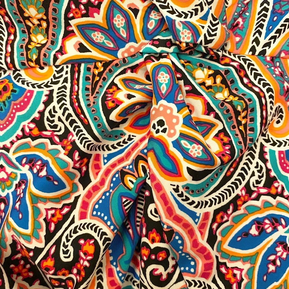 Jantzen Paisley Halter Plunge One Piece Swimsuit